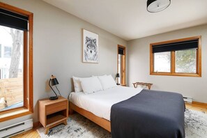 1 bedroom, iron/ironing board, internet, bed sheets - Le Loup - Rustic luxury cottage in North Hatley (North Hatley)