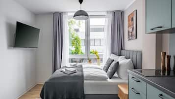 Single Suite | 1 phòng ngủ, bộ đồ giường cao cấp, trang trí khác biệt