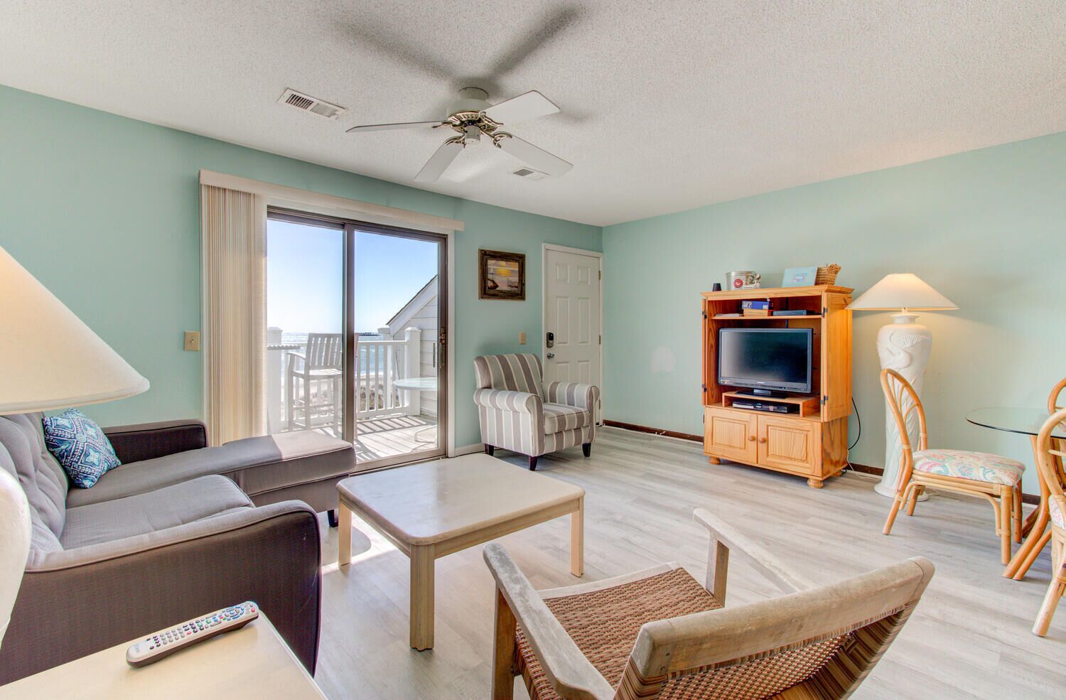 TV, DVD player, books