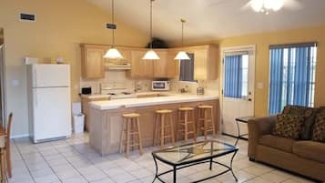 House, Multiple Beds, Patio, Garden View | Living area | TV