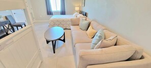 Condo, Multiple Beds, Balcony, Ocean View | Living area