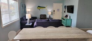 Condo, Multiple Beds, Balcony, Pool View | Living room | TV - Gulfcoast #4 (South Padre Island)