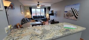 Condo, Multiple Beds, Balcony, Partial Sea View | Living area | TV - Gulfview II #604 (South Padre Island)