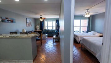Condo, Multiple Beds, Balcony, Partial Sea View | Interior