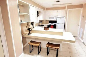 House, Multiple Beds, Balcony, Beach View | Private kitchen | Fridge, microwave, oven, stovetop