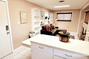 House, Multiple Beds, Balcony, Beach View | Living area | TV - Madre Azul Bay House (South Padre Island)