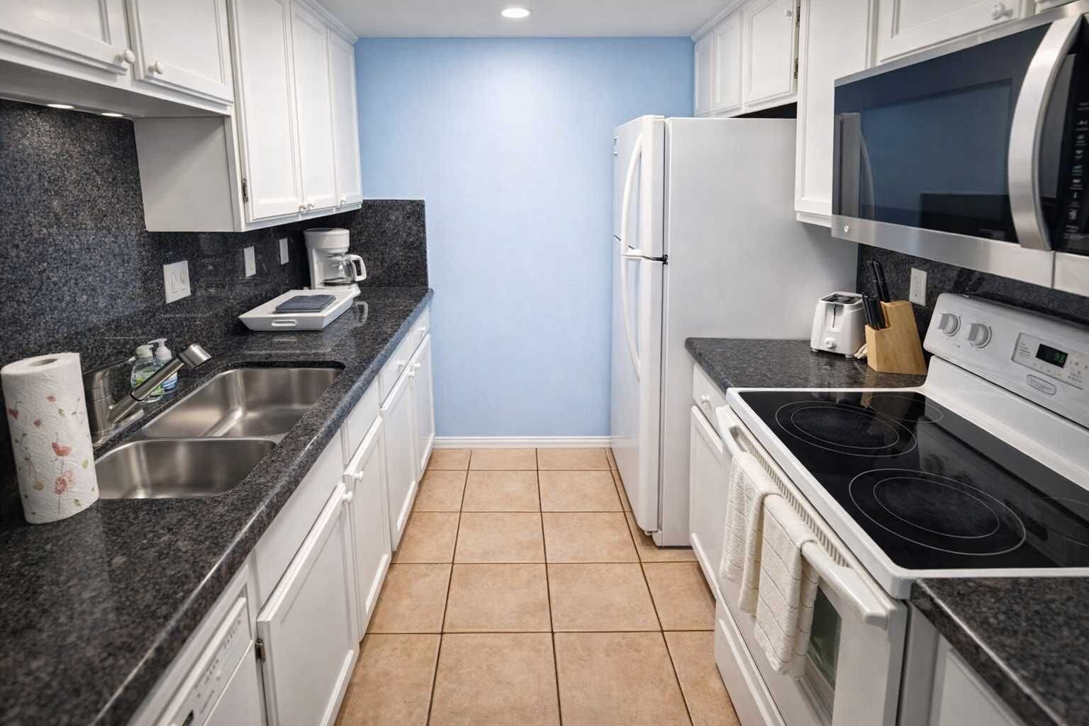 Rumah, Beberapa Tempat Tidur, akses ke kolam renang, pemandangan kolam renang | Dapur pribadi | Lemari es, microwave, oven, dan kompor