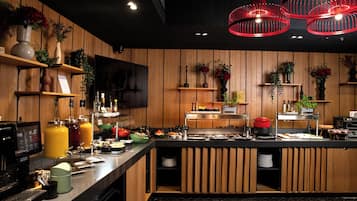 Daily buffet breakfast (EUR 18 per person)