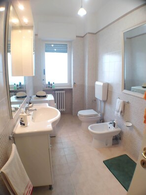 淋浴设施、坐浴桶、卫生纸