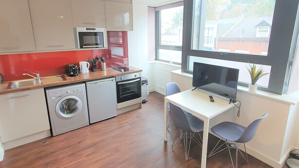 Private kitchen - (189OC-4) Cozy Studio Near Beach & Town Centre 189OC-4 (Bournemouth)