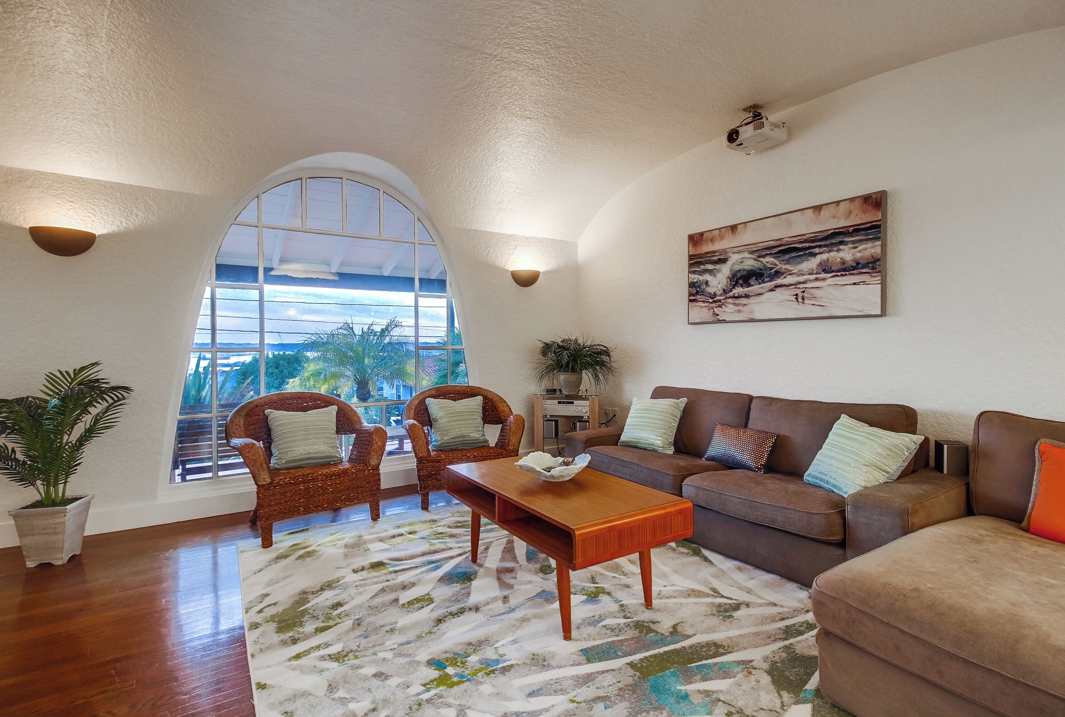 TV connectée, cheminée