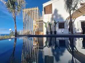 Outdoor pool - Villa Ortensia infinity pool sea view (Trabia)