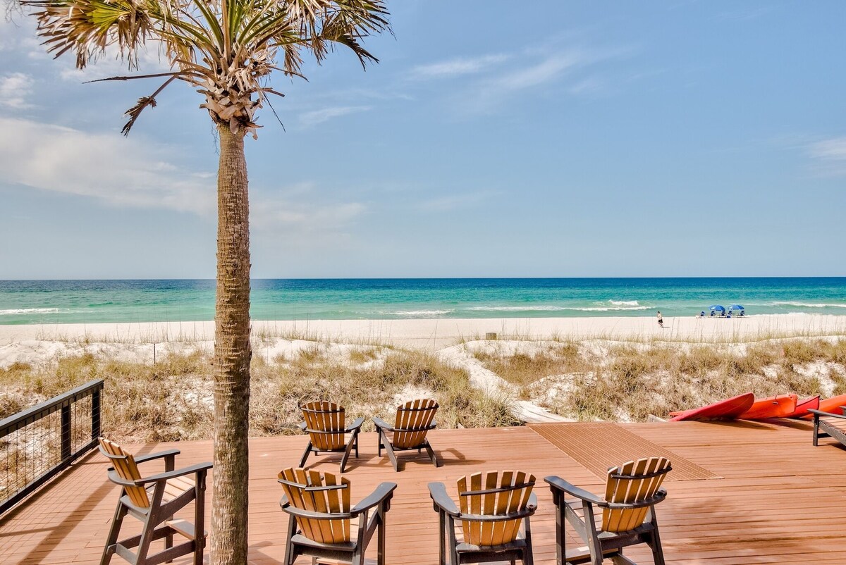 Private Luxury Ocean Front 4BR/4BA Home PCB - Walk to Pier Park - Pet Friendly!