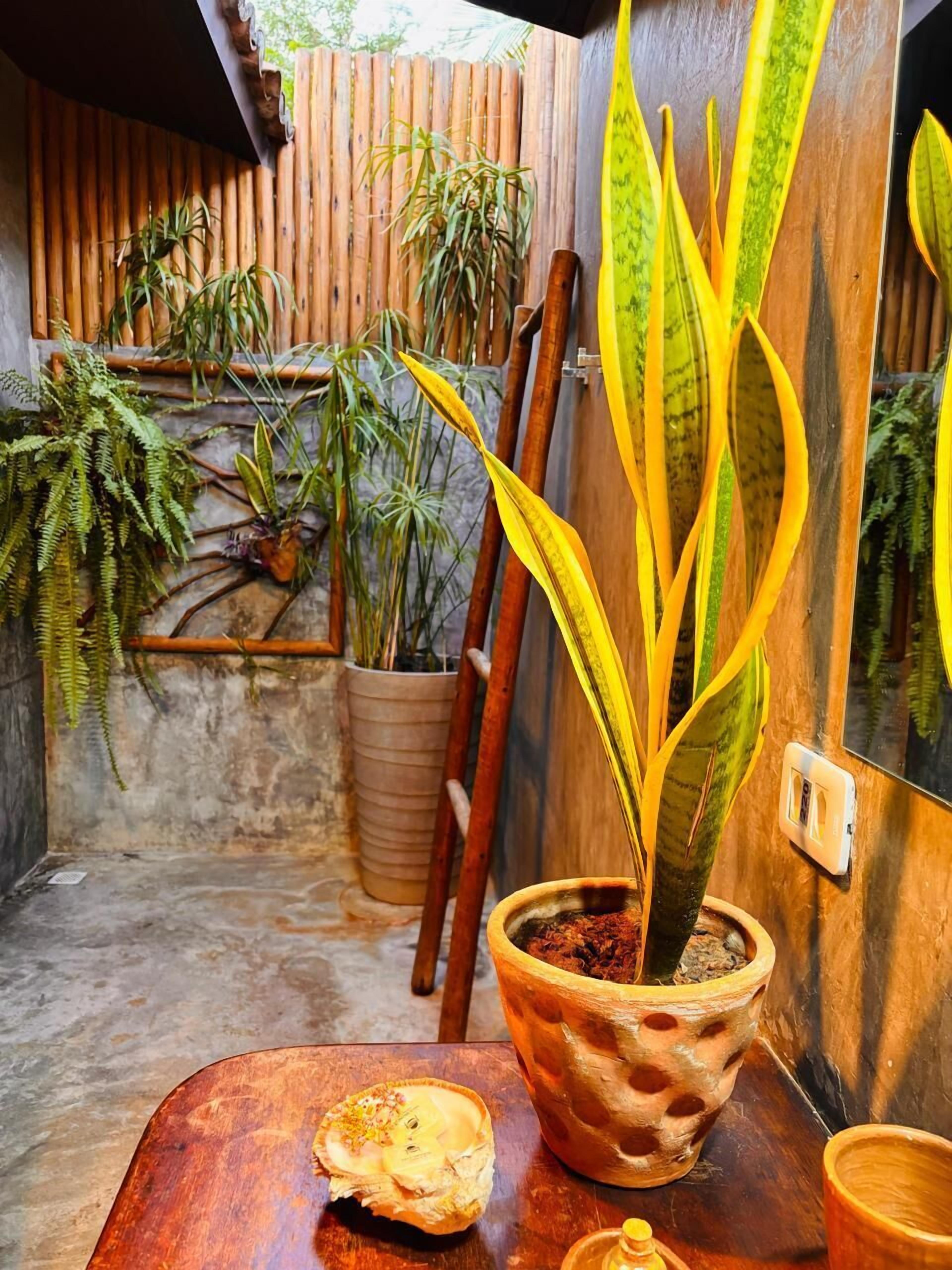 Quarto luxo | Banheiro | Chuveiro, toalhas de banho, papel higiênico 