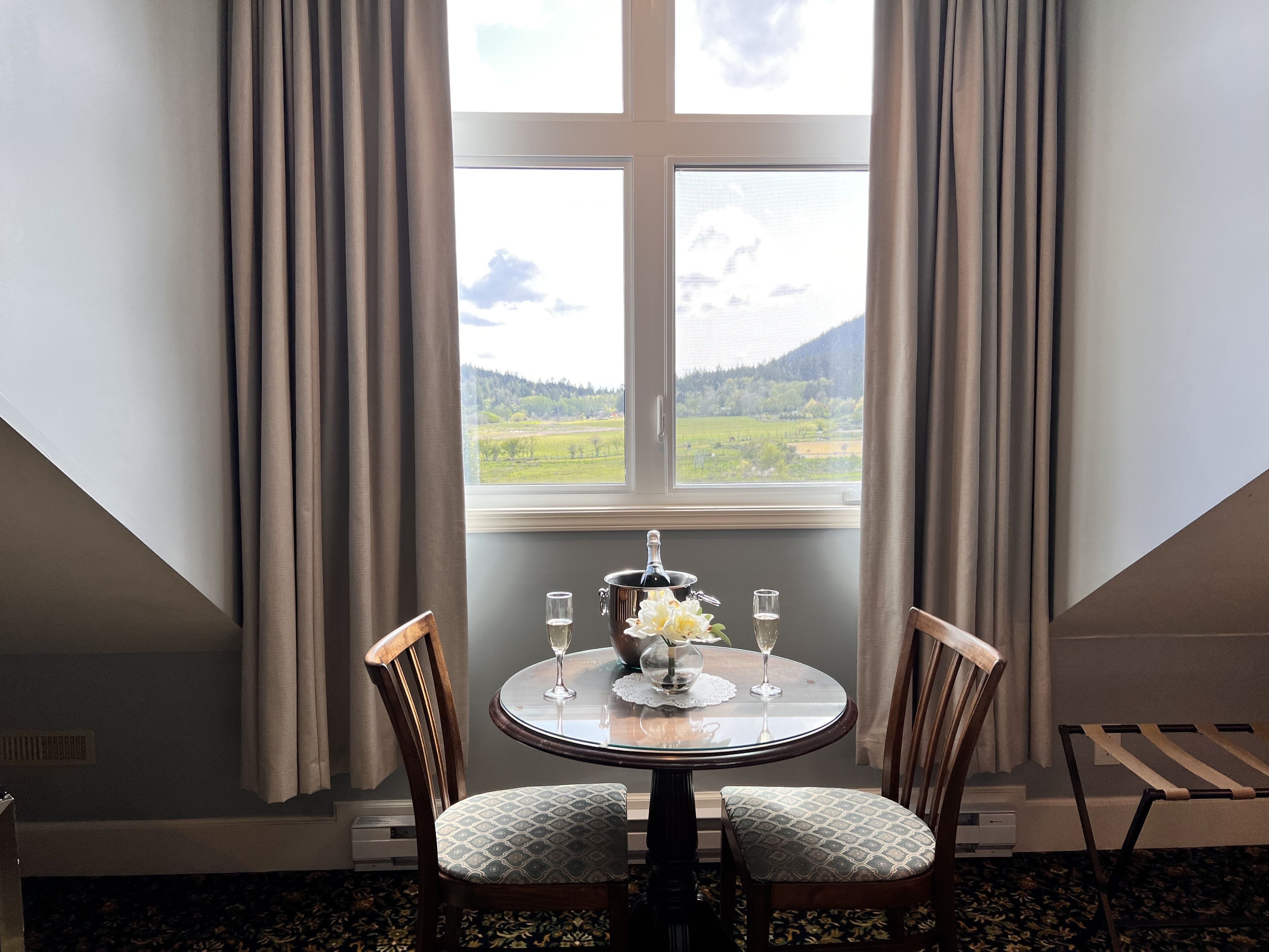 grand king room upstairs | individually decorated, individually furnished, blackout curtains