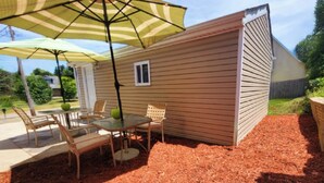 屋外ダイニングエリア