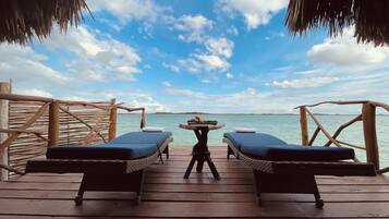 Cabaña superior | Área de sala de estar