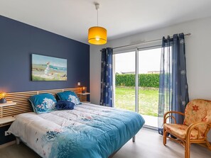 3 soverom, strykejern/-brett, reiseseng for barn og wi-fi (inkludert)