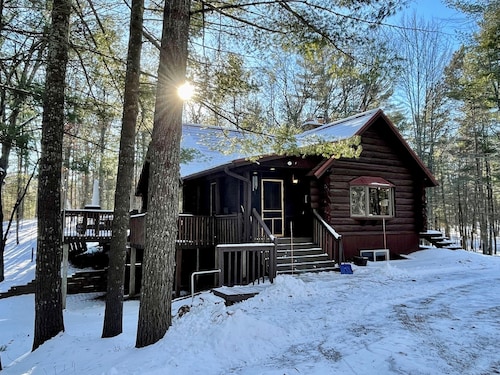 Family Log Cabin - Lake, Golf, Pool, Hike, Ski-ATV & Game Room - Northwoods WI