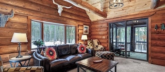 Family Log Cabin - Lake, Golf, Pool, Hike, Ski-ATV & Game Room - Northwoods WI