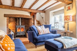 Télévision, cheminée