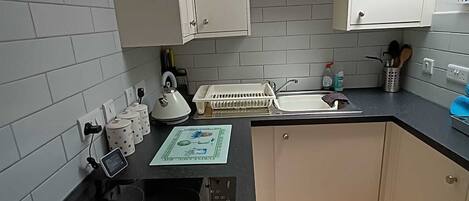 Fridge, microwave, toaster