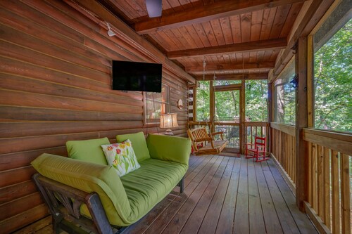 Secluded Lake Lure Cabin-Dogs OK-Resort Access