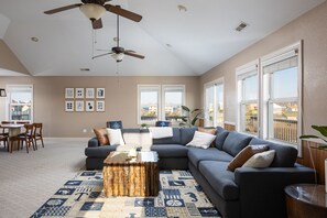 Smart TV, DVD player, computer monitors - ★Updated OBX Beach House w/Ocean Views, Walk to the Beach MP7.5 & Pet Friendly★ (Kill Devil Hills)
