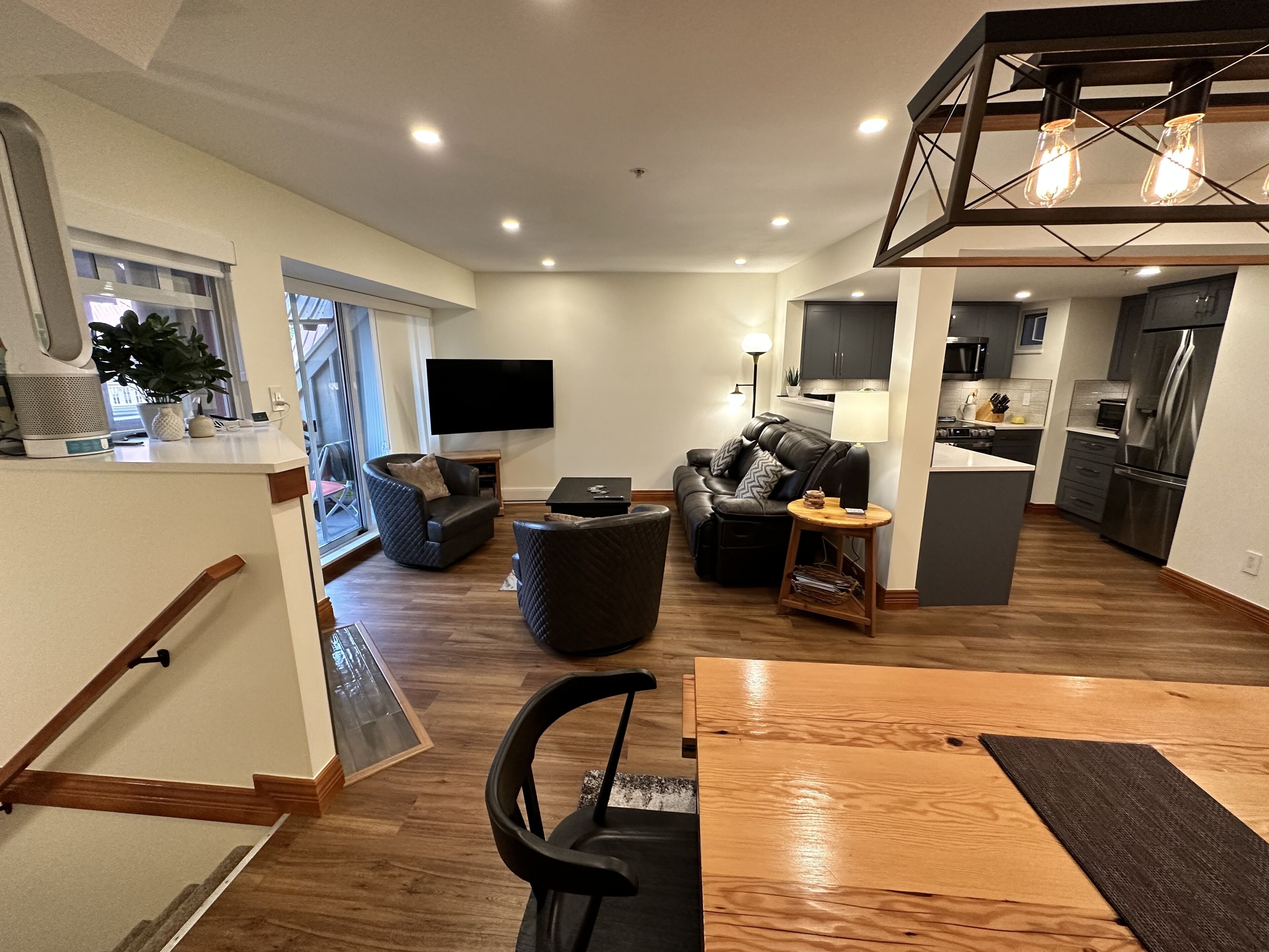 Smart-tv en een open haard