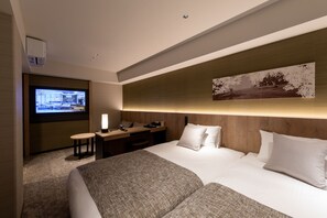 Deluxe Twin Room, Non Smoking | Down comforters, desk, blackout drapes, soundproofing - IROHA GRAND HOTEL KINTETSUNARAEKIMAE (Nara)