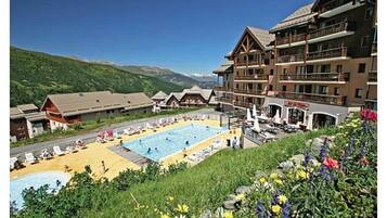 Una piscina riscaldata