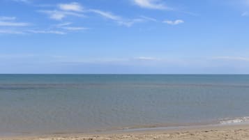 Vlak bij het strand