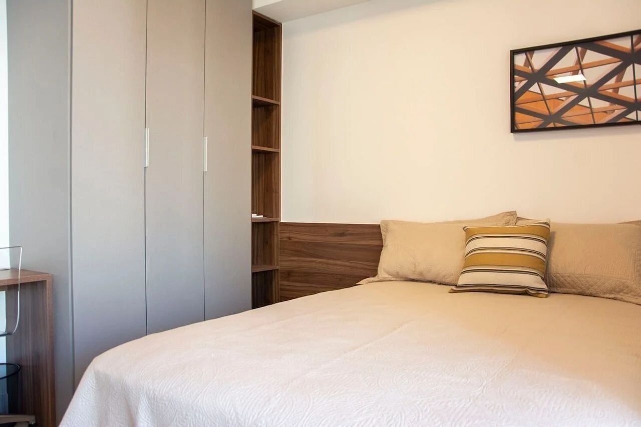 Apartment | Laptop workspace, blackout curtains, iron/ironing board, free WiFi