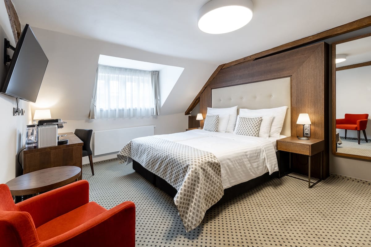 Standard-Doppelzimmer | 1 Schlafzimmer, Bettwäsche aus ägyptischer Baumwolle