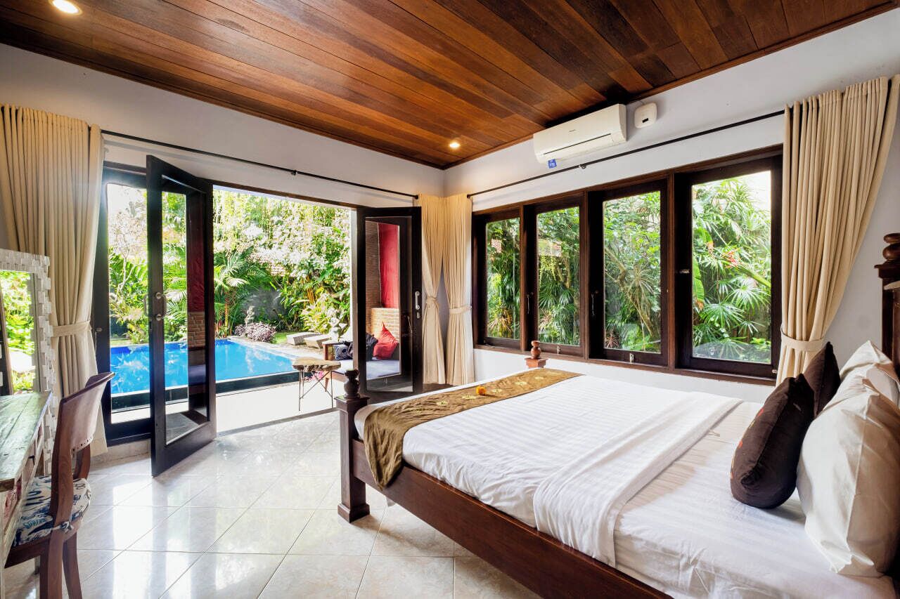 Villa, 4 Schlafzimmer, eigener Pool | Ausblick vom Zimmer