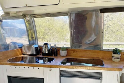 Silverbird Glamping Airstream Caravan and private deck
