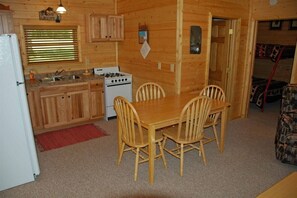 Dining - Pinewood Cabin on Upper Eau Claire Lake in Barnes, WI (Barnes)