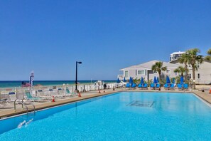 Una piscina riscaldata