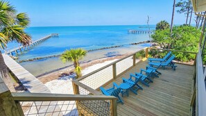 Property grounds - 20% Spring Savings! BAYFRONT - Old Florida Style Cottage w/ private dock! (St. George Island)