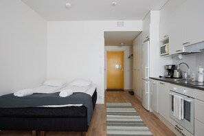 1 makuuhuone, ilmainen Wi-Fi, vuodevaatteet