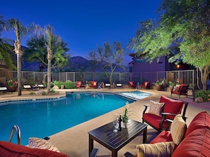 Una piscina riscaldata