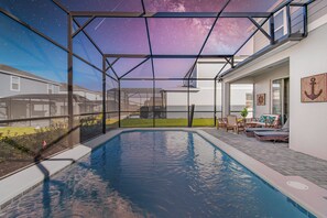 Una piscina riscaldata