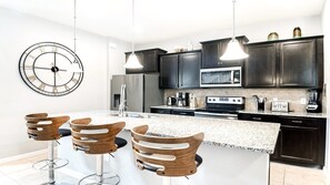 Fridge, microwave, oven, stovetop - Last Minute Disney! Private Pool, Hot Tub, Game Room & Themed Bedrooms. Book Now! #56461 (Orlando)