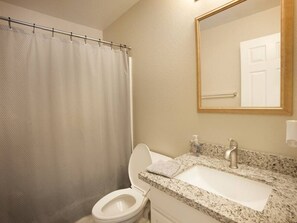 Hair dryer, towels