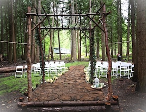 Espace de banquet à l’extérieur