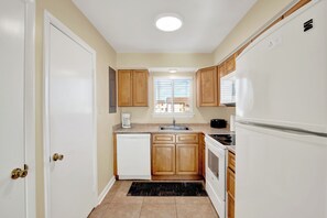 Microwave, oven, stovetop, dishwasher