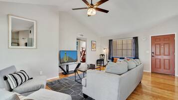 Smart TV, DVD player, video library