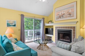 Smart-tv en een open haard