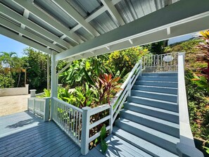 Terrace/patio - Sunset and Ocean views at Sandy Feet Retreat with private infinity pool. (Sandy Bay)
