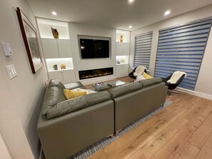 TV connectée, cheminée